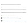 10 cms x 2.5 mm blanco